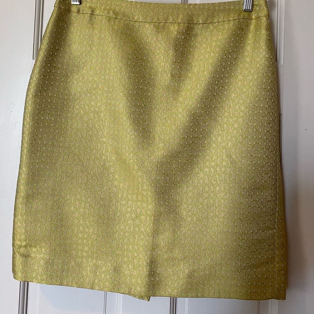 J. Crew Metallic Print Pencil Skirt